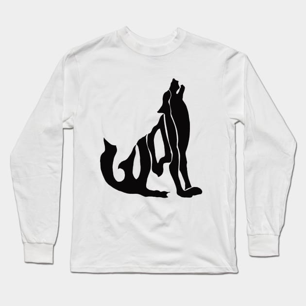 WOLF TYPE Long Sleeve T-Shirt by theartofpablo